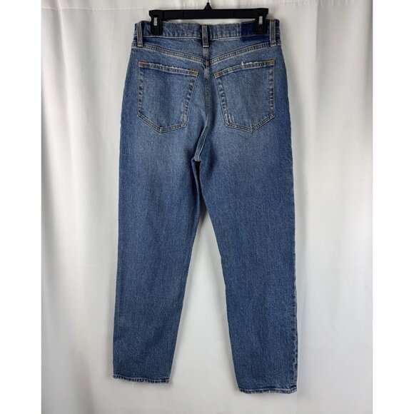 Abercrombie & Fitch The Dad High Rise Jeans 28/6R Button Fly Blue NEW - Picture 3 of 10